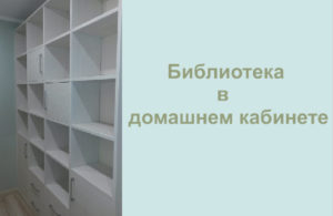 Библиотека в домашнем кабинете